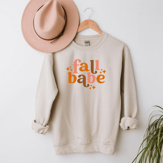 Fall Babe Stars Graphic Sweatshirt